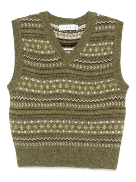  Dunst V-neck Sleeveless Sweater - Green 