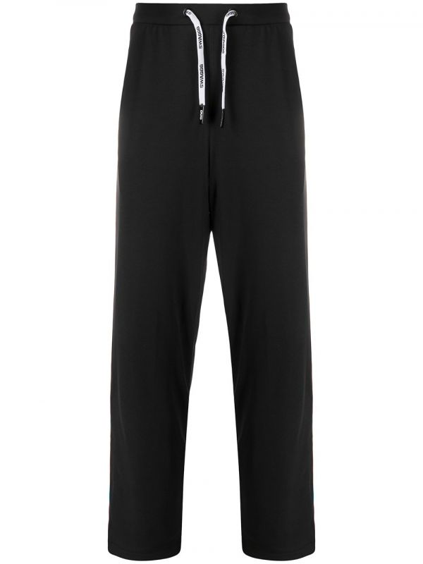  Duoltd Stripe Detail Long Jogging Pants - Black 