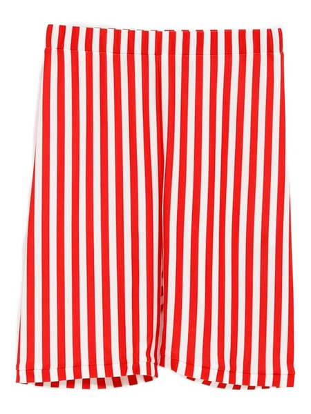  Duran Lantink Asymmetric Striped Shorts - Red 