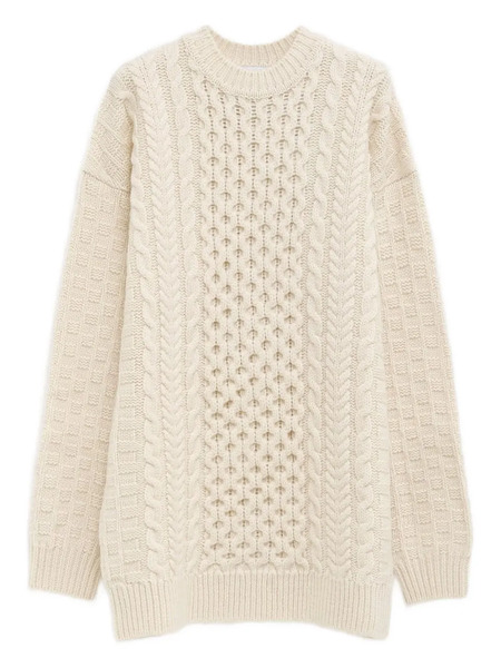  Duran Lantink Cable-knit Textured Mini Dress - Neutrals 