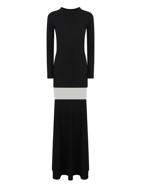  Duran Lantink Long-sleeve Floating Maxi Dress - Black 