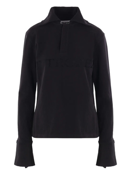  Duran Lantink Piqué Polo Shirt - Black 