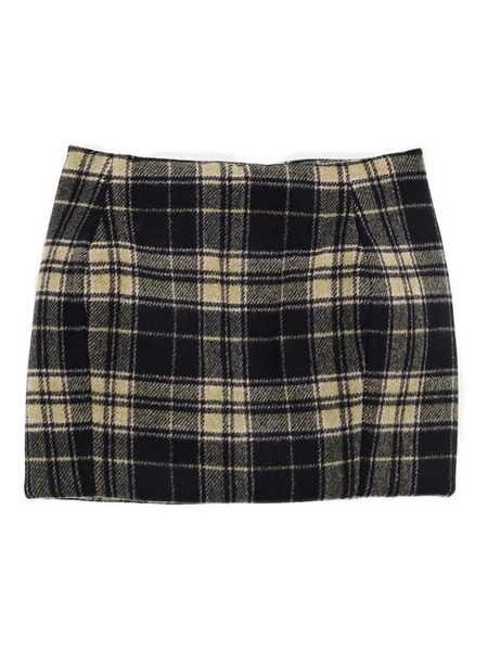 Duran Lantink Plaid Drfw25sk01995 Skirt - Black 