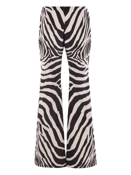  Duran Lantink Zebra-print Flared Trousers - Black 