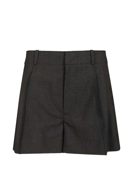  Durazzi Milano Belt-loop Tailored Shorts - Grey 