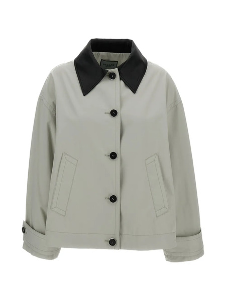  Durazzi Milano Collar Button-up Jacket - Neutrals 