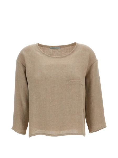  Dusan Pocket Round-neck T-shirt - Neutrals 
