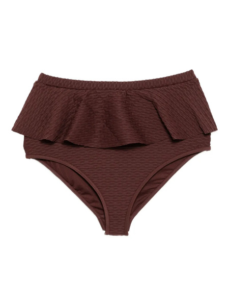  Duskii Frill Bikini Bottom - Brown 