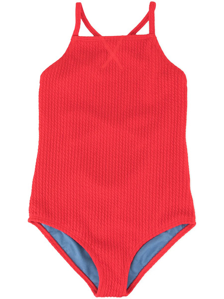  Duskii Girl Yara Crisscross Swimsuit - Red 