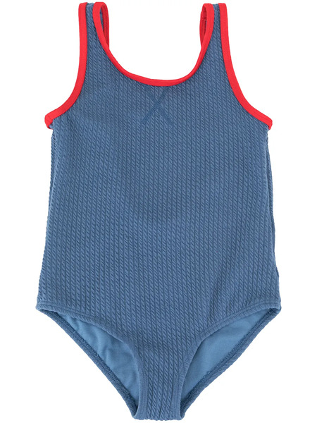  Duskii Girl Zoe Textured Swimsuit - Blue 