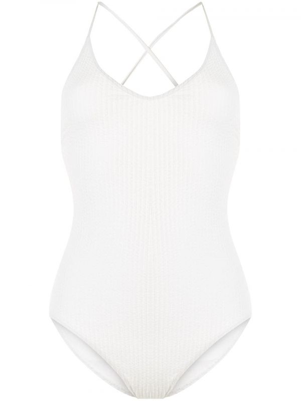  Duskii Margot Ribbed Swimsuit - White 