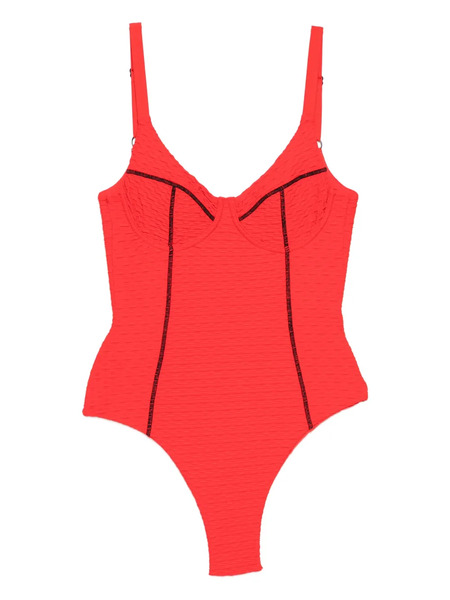  Duskii Scoop-neck Swimsuit - Red 