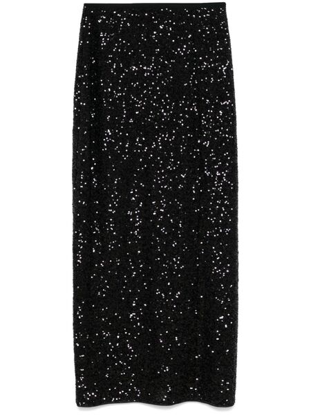  Dvf Diane Von Furstenberg Brayan Maxi Skirt - Black 