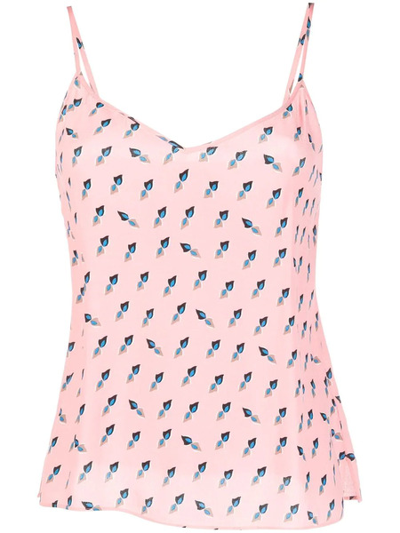  Dvf Diane Von Furstenberg Graphic-print Top - Pink 