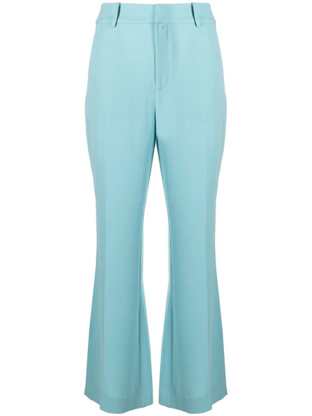  Dvf Diane Von Furstenberg Slit-hem Flared Trousers - Blue 