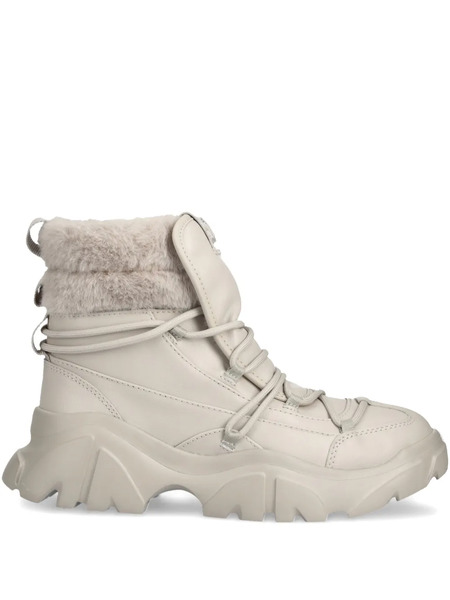  Ea7 Emporio Armani Leather Boots - Neutrals 
