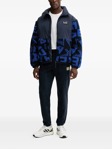  Ea7 Emporio Armani Logo-patch Jacket - Blue 