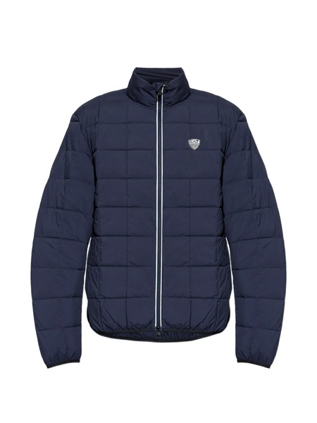  Ea7 Emporio Armani Logo-patch Quilted Jacket - Blue 