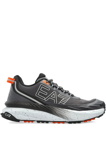  Ea7 Emporio Armani Logo-print Sneakers - Grey 