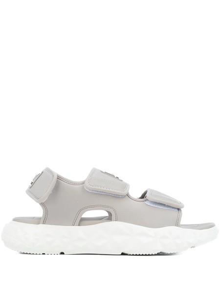  Ea7 Emporio Armani Touch-strap Sandals - Neutrals 