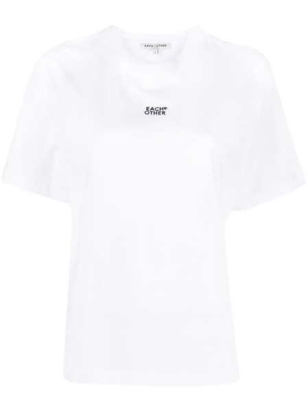  Each X Other Logo-print Cotton T-shirt - White 