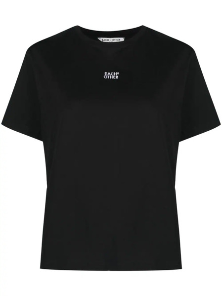  Each X Other Logo-print Crew-neck T-shirt - Black 
