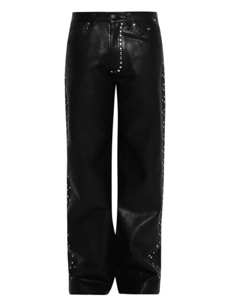  Earthling Vip Leather Studded Trousers - Black 