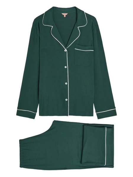  Eberjey Gisele Piped Pyjama Set - Green 