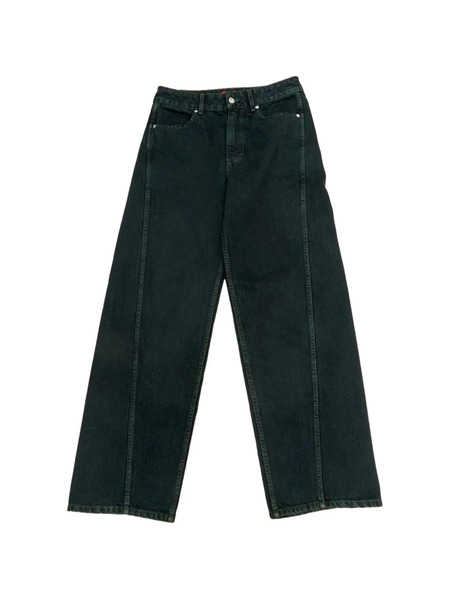  Eckhaus Latta Asymmetric-seam Jeans - Green 