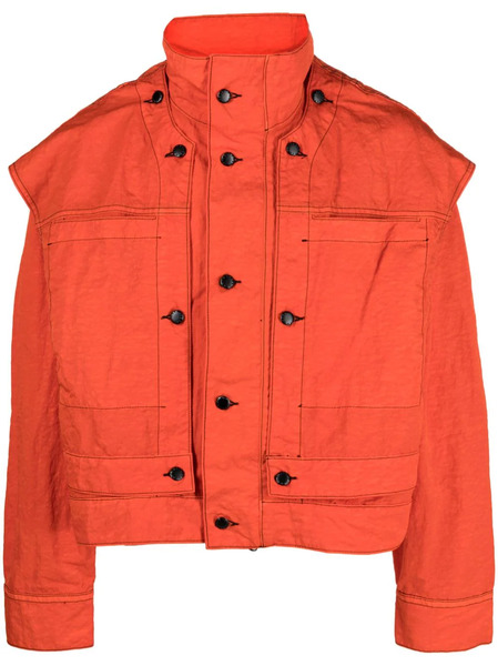  Eckhaus Latta Mobile High-neck Oversized Jacket - Orange 