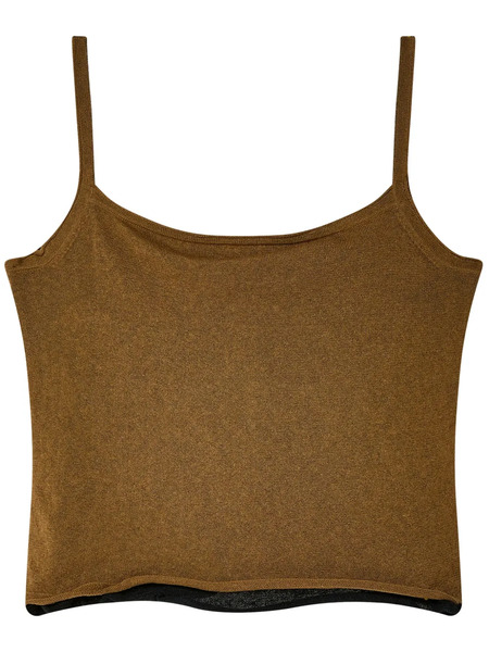  Eckhaus Latta Veil-detail Tank Top - Brown 