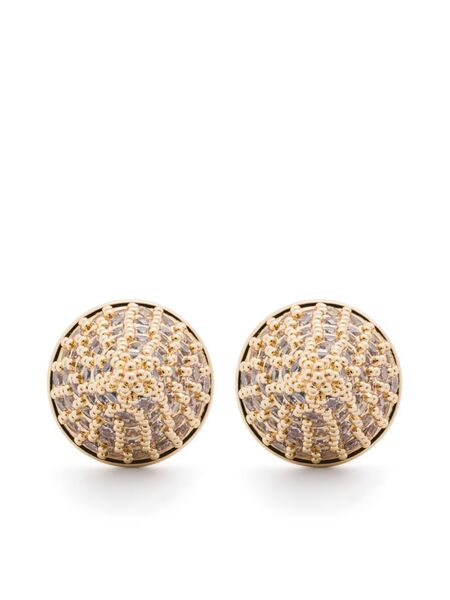  Eddie Borgo Pavé Cone Earrings - Gold 