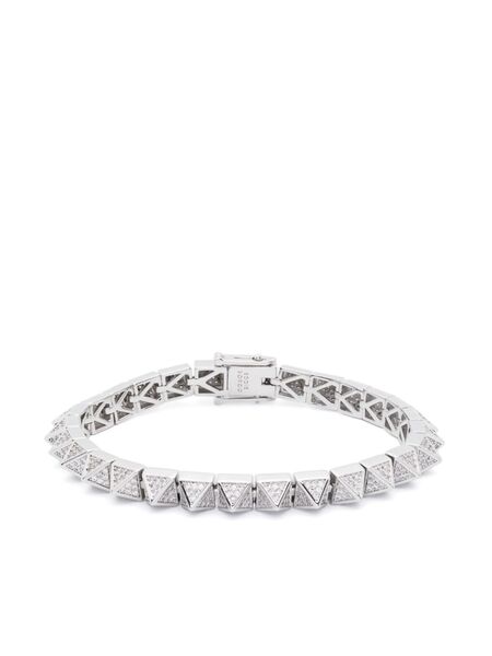  Eddie Borgo Pavé Pyramid Bracelet - Silver 
