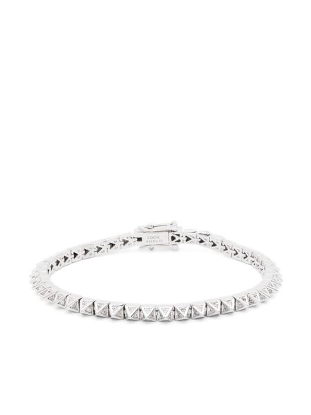  Eddie Borgo Pavé Pyramid Tennis Bracelet - Silver 