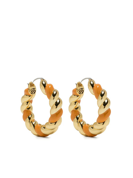  Eddie Borgo Rope Hoop Earrings - Gold 