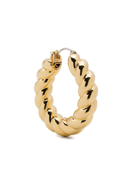  Eddie Borgo Rope Hoop Earrings - Gold 