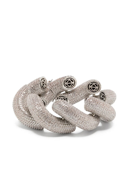 Eddie Borgo Rope Pavé Bracelet - Silver 