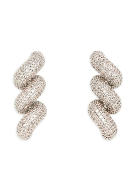  Eddie Borgo Rope Pavé Earrings - Silver 