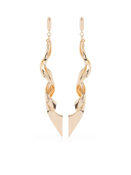  Eddie Borgo Spiraled Ribbon Earrings - Gold 