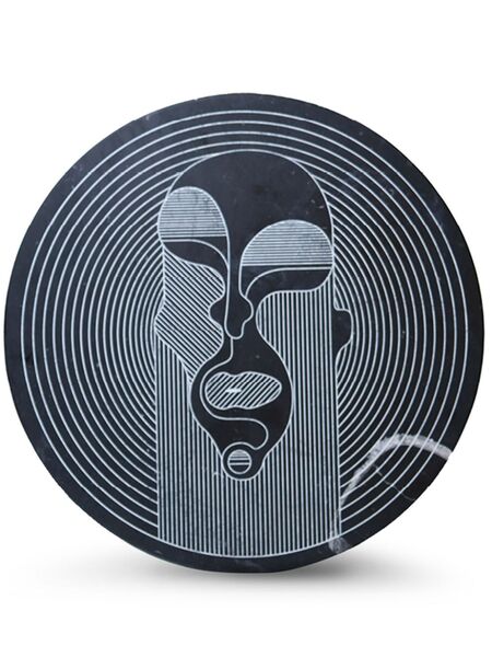  Editions Milano Marblelous Xiii Marble Plate - Black 