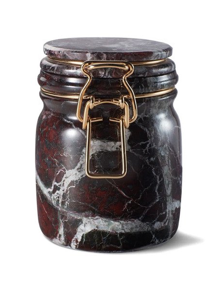  Editions Milano Miss Marble Storage Jar - Red 