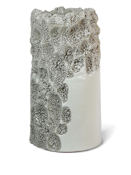  Editions Milano Oxymoron Textured Ceramic Vase (15cm X 29cm) - Yellow 