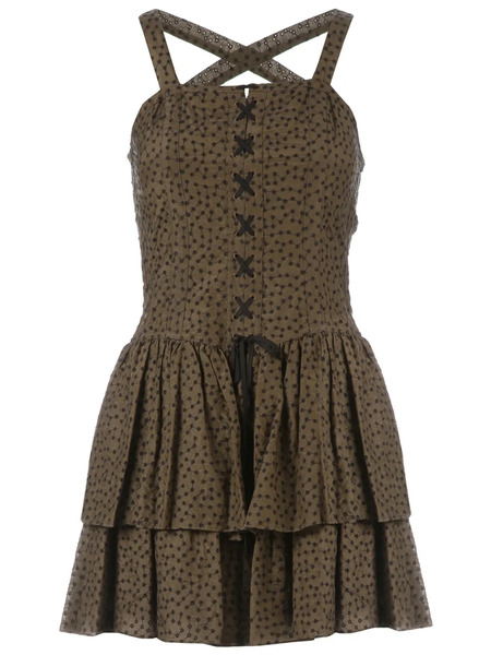  Edun Pleated Dress - Dark Khaki 