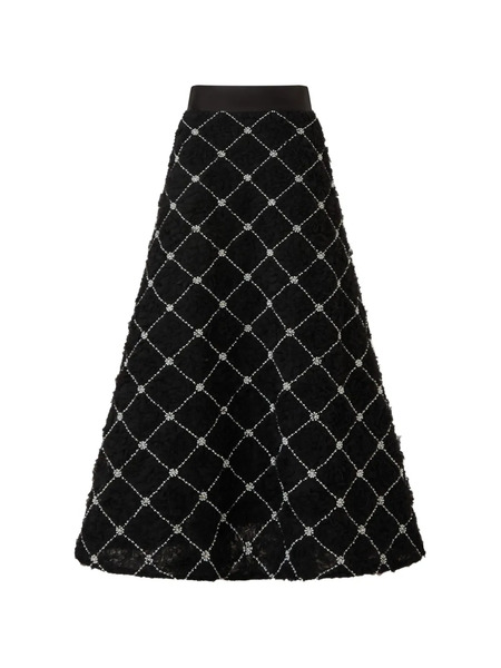  Edward Achour Paris Diamond Quilted Skirt - Black 