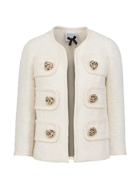  Edward Achour Paris Turnlock Pocket Jacket - Neutrals 