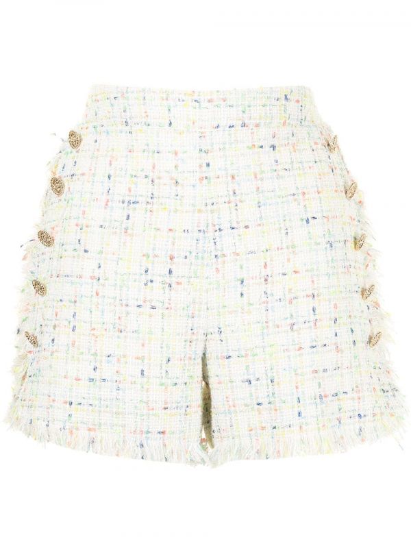  Edward Achour Paris Tweed-style Sailor Shorts - Multicolour 