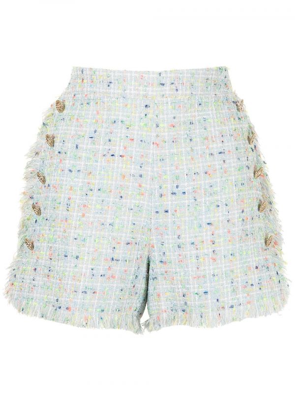  Edward Achour Paris Tweed-style Sailor Shorts - Multicolour 