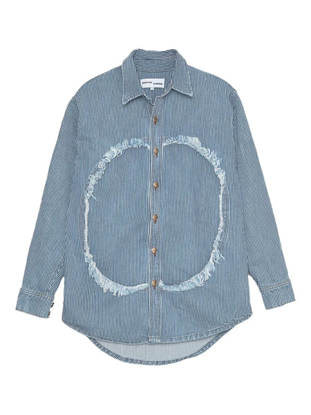  Edward Cuming Circle Shirt Jacket - Blue 