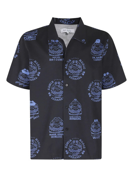  Edwin Emc Graphic-print Short-sleeve Shirt - Black 