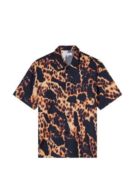  Edwin Yakedo Patterned Chest-pocket Shirt - Black 